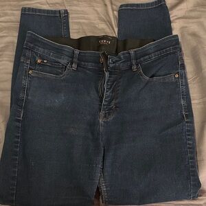 Curve Appeal Women's Skinny Jeans - Dark Blue